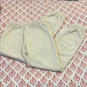 Brandy Melville Cream sweatpants